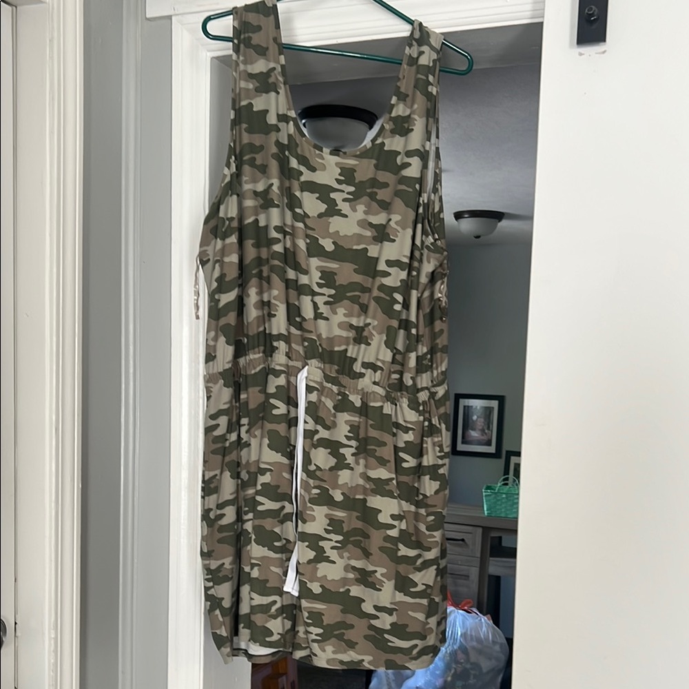 Camouflage Sleeveless Romper